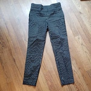 LKN NY&Co Whitney High Waist Metallic Ankle Pants